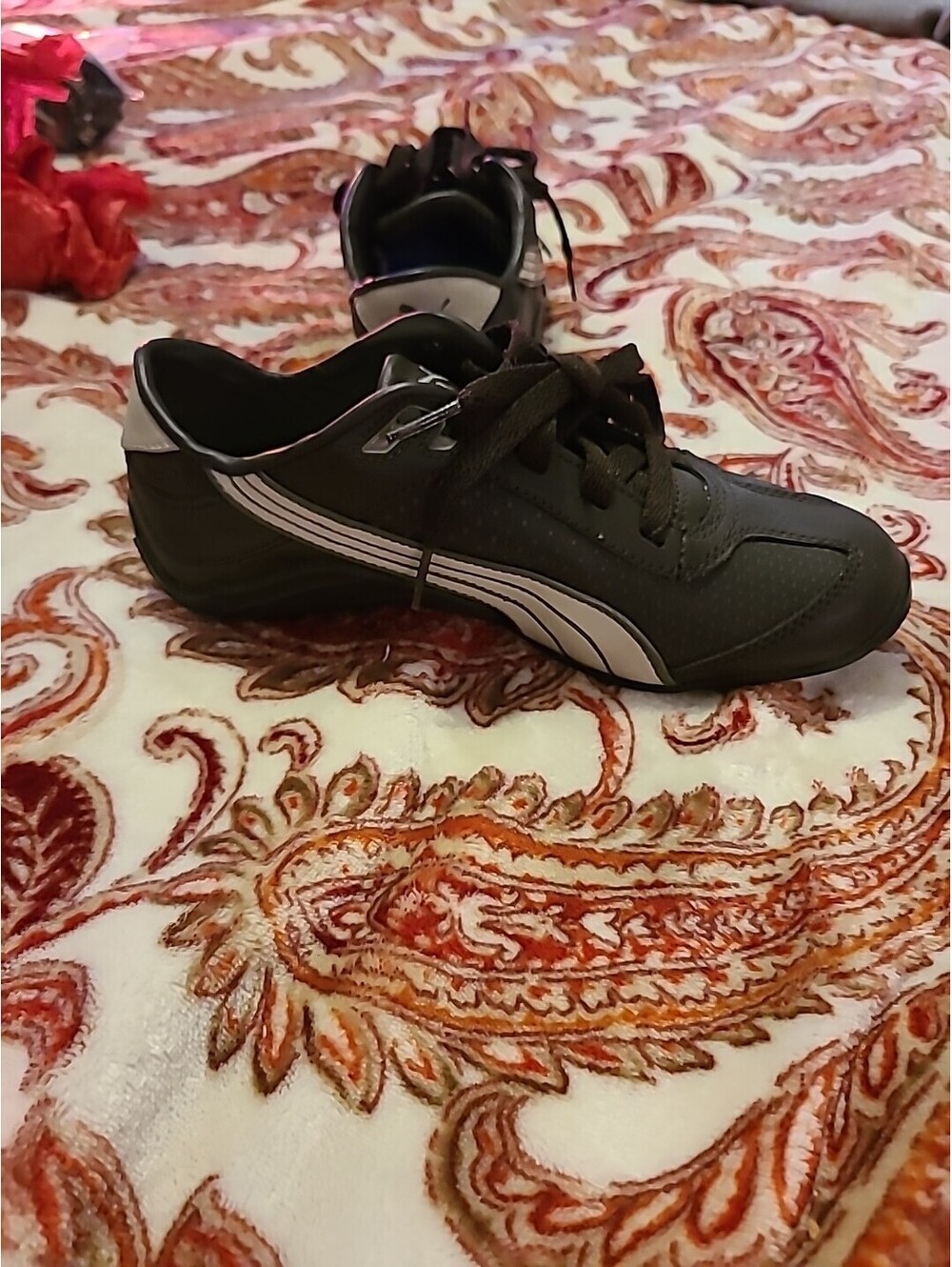 PUMA “Kinder Fit” Brown & Beige Shoes Size 3.5 YOUTH Nwot